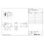 LIXIL(リクシル) BC-P20SUML BW1+DT-PA280U BW1 取扱説明書 商品図面 施工説明書 パブリック向けタンク式便器 (掃除口付) 手洗あり 商品図面1